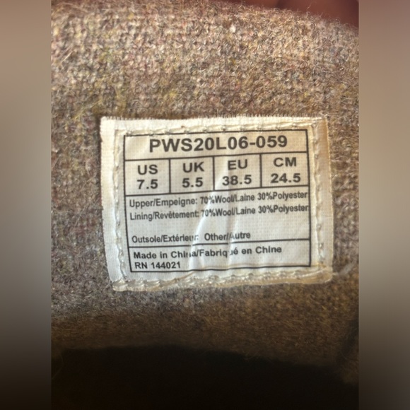 PENDLETON Wool Shoe‎ Sneaker Men\'s Lace Up Heathered Grey Gray Brown Vibram Sz main image 10